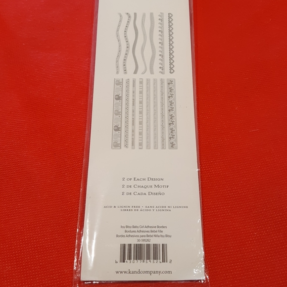 K&Company Itsy Bitsy Baby Girl Adhesive Borders - Picture 5 of 5